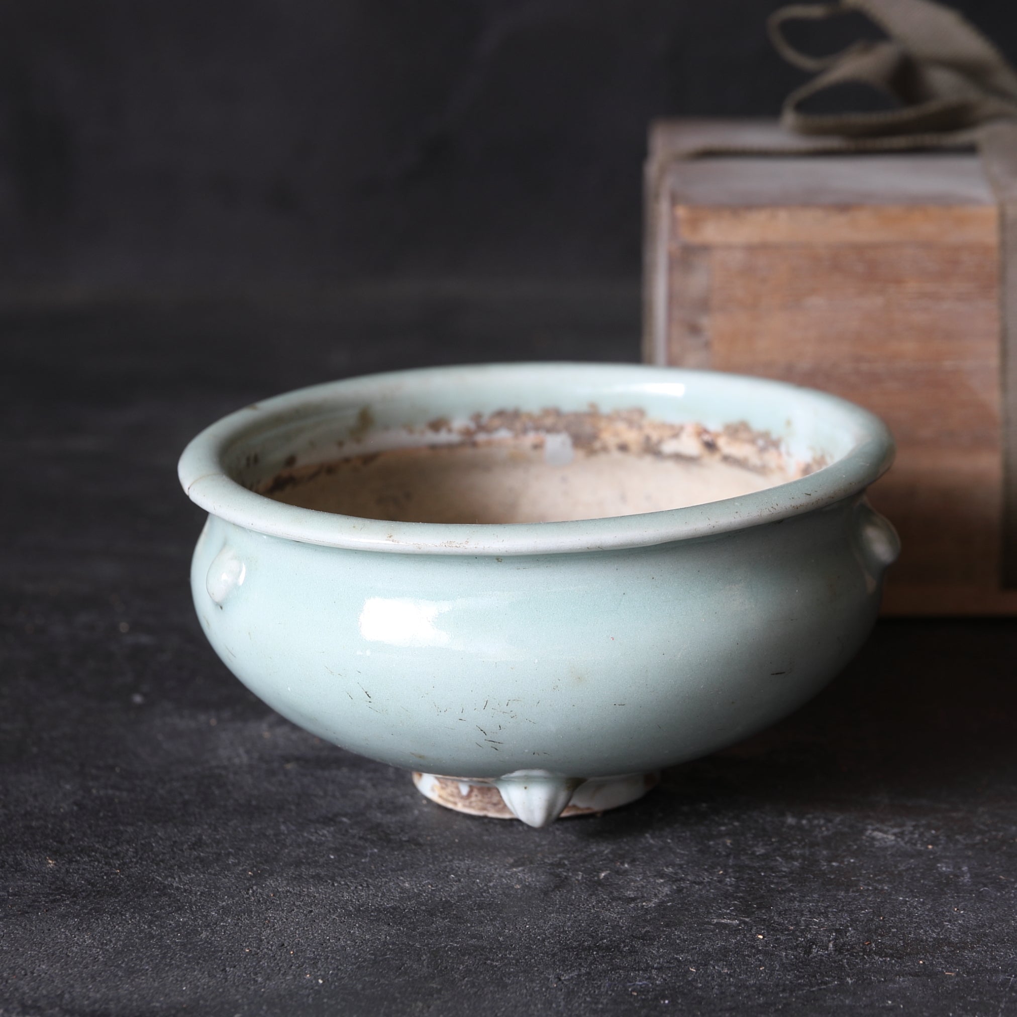 本物 時代青磁香炉 中国清時代青磁香炉 中国清時代青磁香炉 中国・青磁