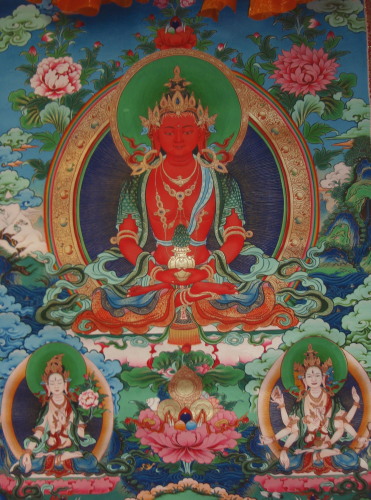 オールドチベット仏教 銅製『釈迦牟尼仏 阿弥陀仏』仏像 お守り仏像