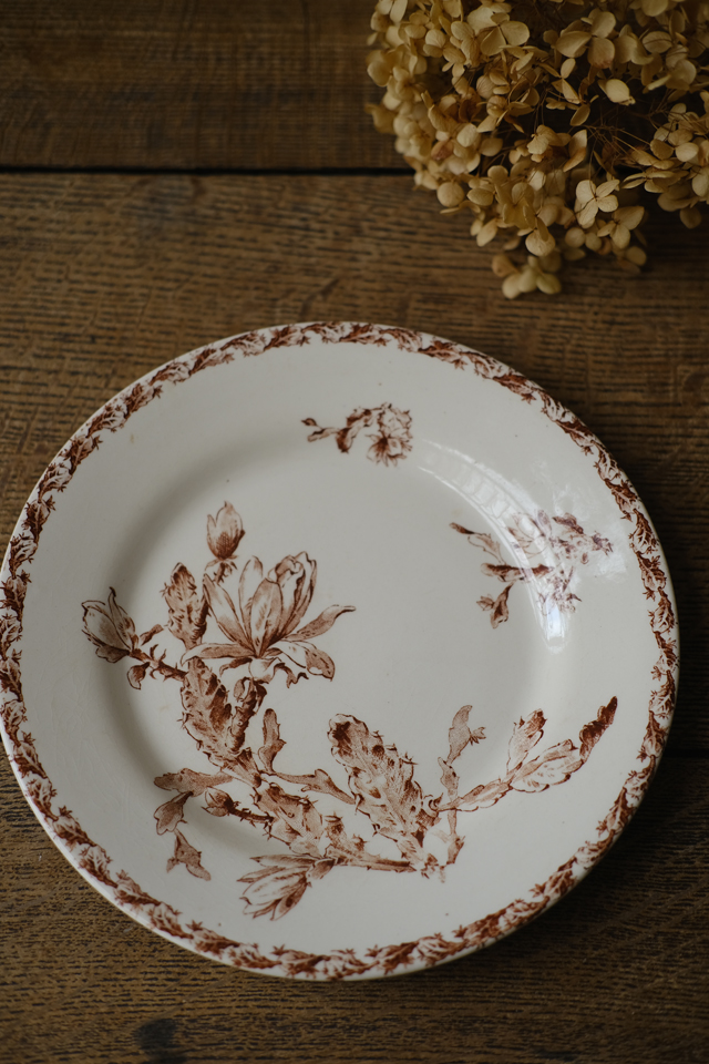 1枚の価格です。H153-7 フランス アンティーク プレート 皿