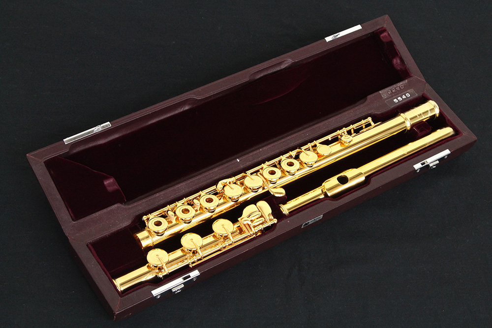 ムラマツフルート AD 総銀製 24金メッキ加工 H足部管