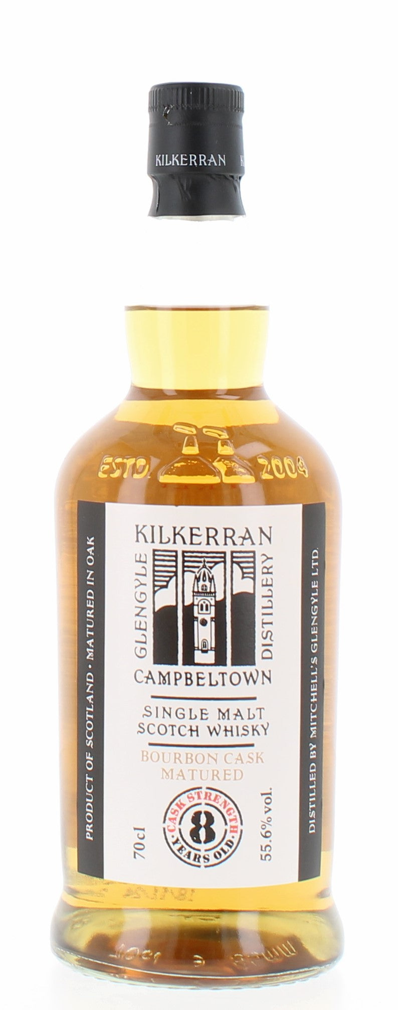 Kilkerran 8 Year Old Cask Strength Bourbon Cask - 70cl 55.6% – The