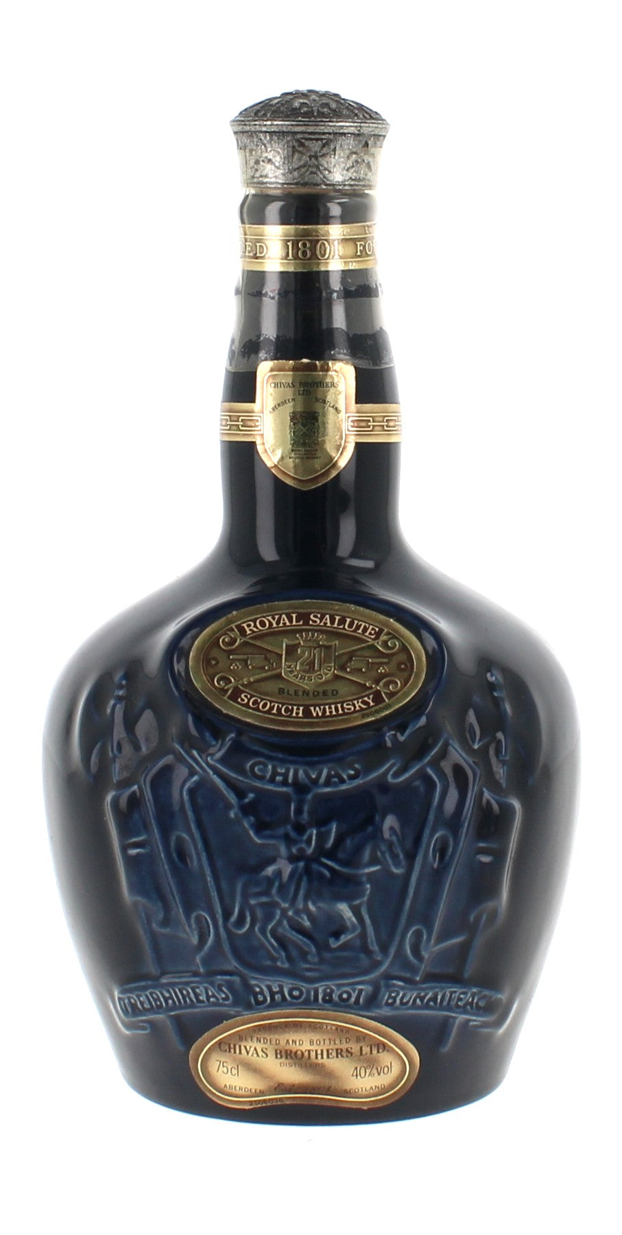 Royal salute 21 Year Old Blue Spode Ceramic Decanter - 75cl 40