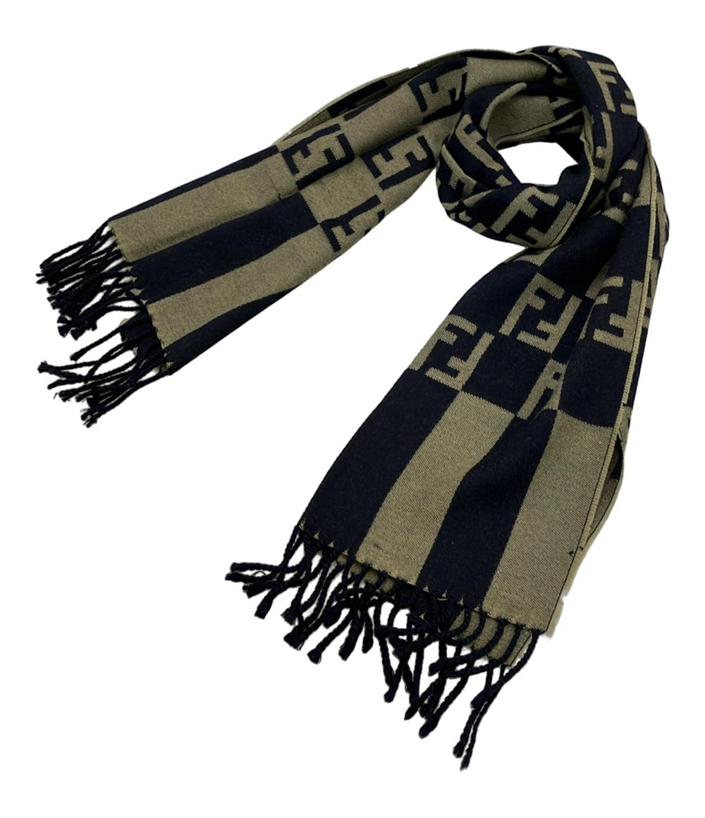 FENDI チェック柄 マフラー ウール100% FENDI - イタリア製 フェンディ