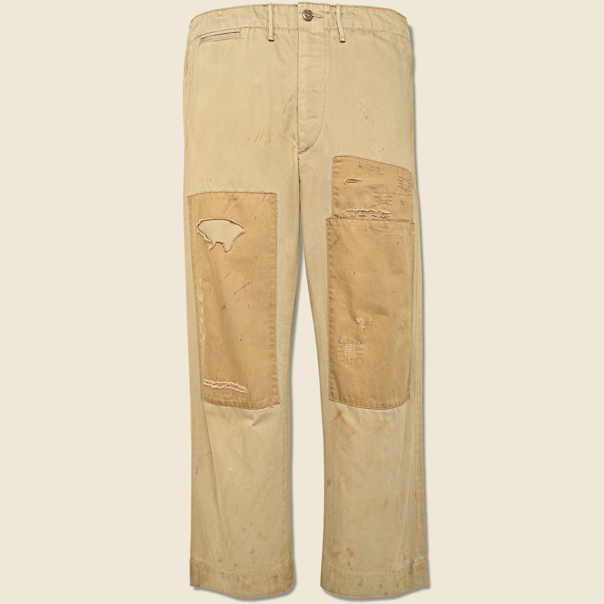 Repaired Field Chino - Military Khaki
