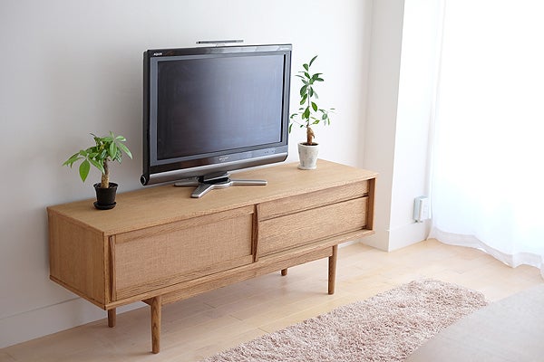 モモナチュラルのテレビボード 無垢材オークのテレビボード(MOMO