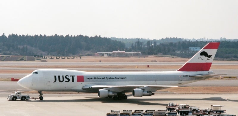 貴重！1/400 JUST 日本ユニバーサル航空 747−200F B747-200F JUST