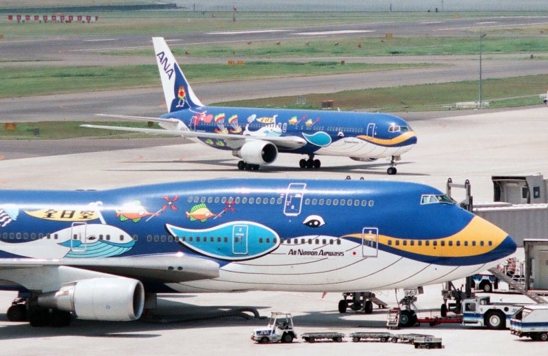 私の飛行機アーカイブズ ANA B747 その3 マリンジャンボ