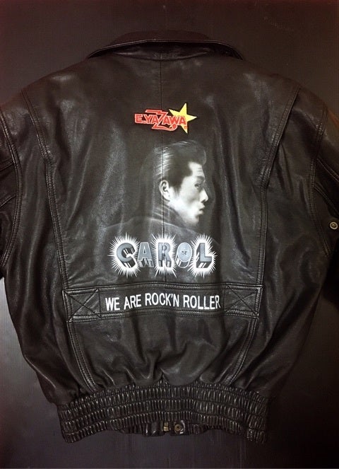 革ジャンに矢沢永吉さんとキャロル！ | エアブラシアートbutterfly