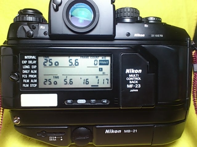 Nikon F4S DP-20＋MF-23 取説付 動作良好 BL点灯 1100 Nikon F4S DP