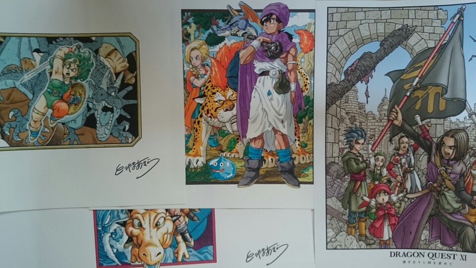 新品未開封 ドラゴンクエスト Ⅰ～Ⅵ 複製原画 計6枚セット 30周年記念