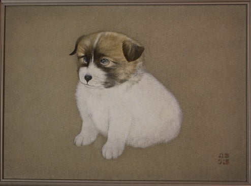 竹内浩一「仔犬」 平子真理「子猫」】 | 福島県郡山駅前の画廊