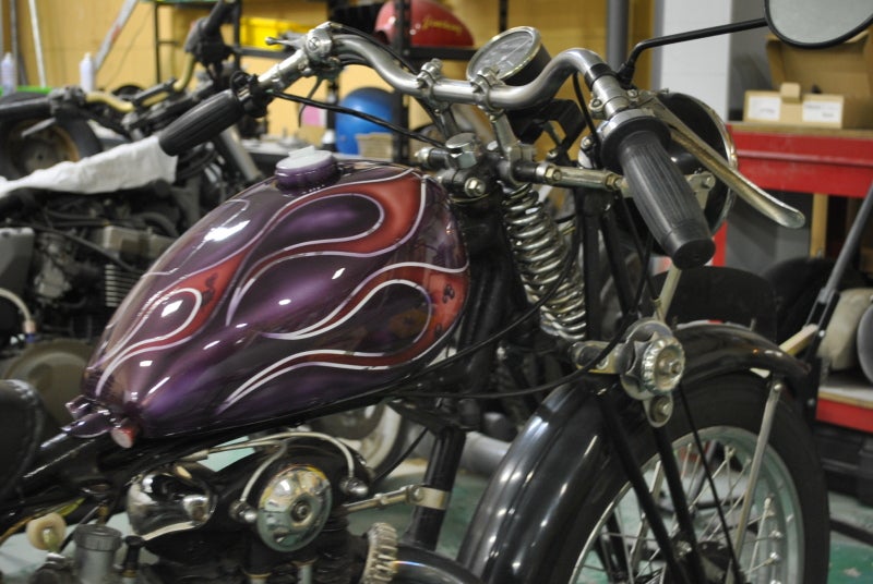 ピーナッツタンク エイジング塗装 ハーレー 未使用 エイジング