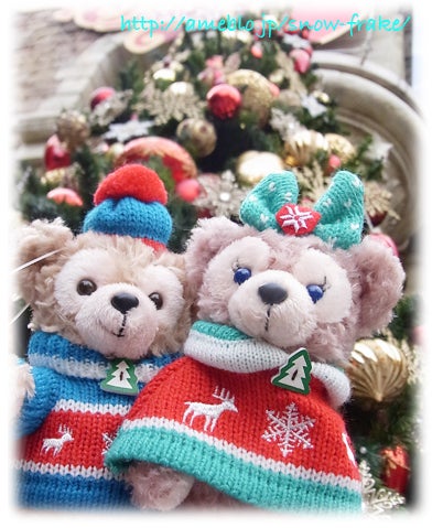 Duffy（ダッフィー）のクリスマス」2011 グッズ（1）ぬいぐるみバッジ