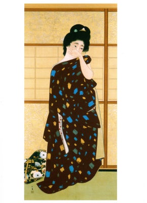 高島屋 舞子姿のローズちゃん・竹内栖鳳作『アレ夕立に』モティーフ