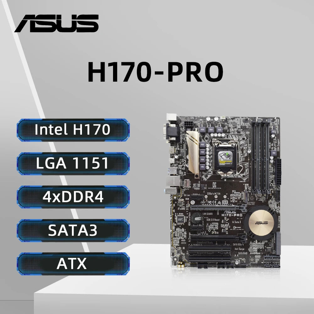 H170 PROGAMING、 i7 6700 、メモリ16GB(8GB×2) ASUS H170-PRO/i7