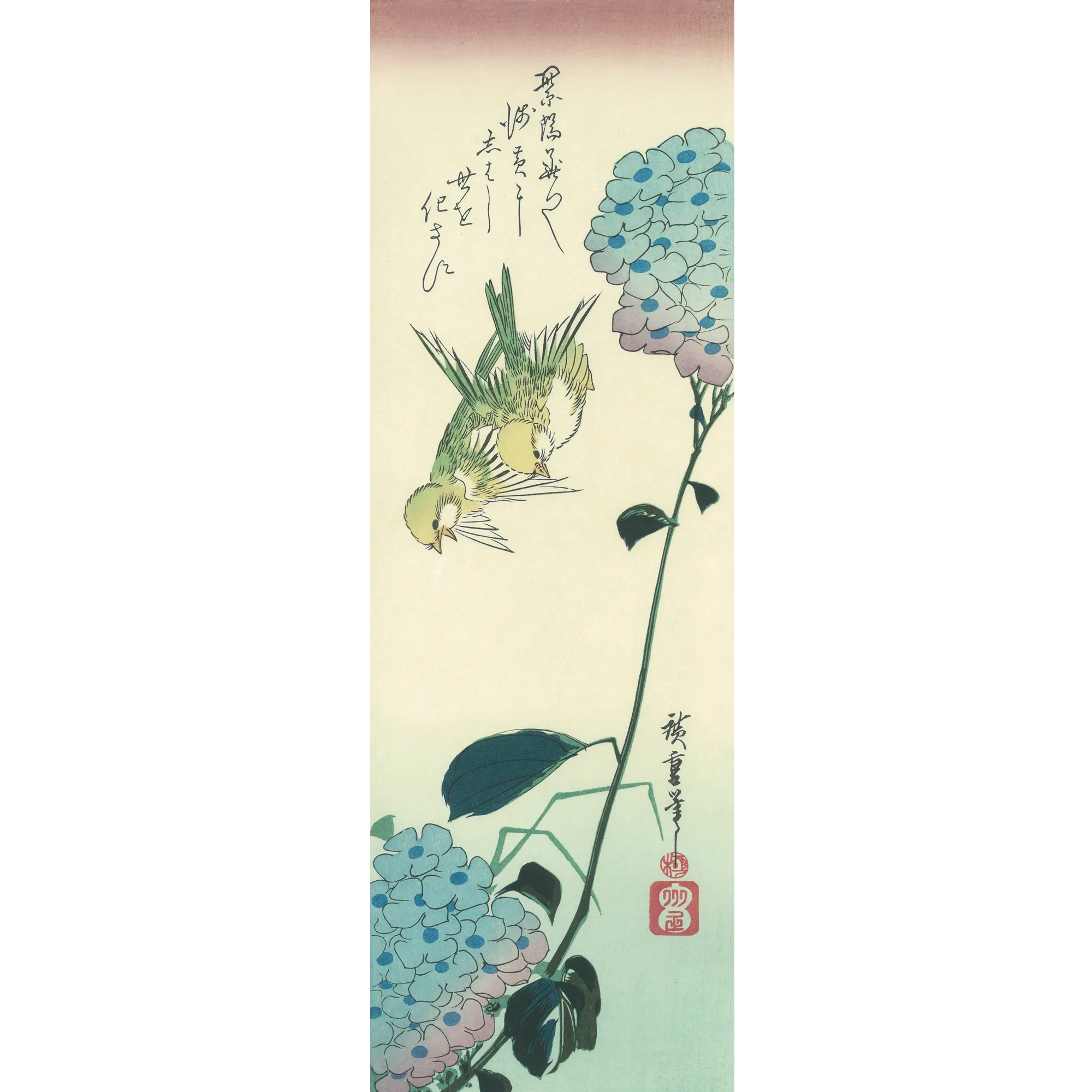 浮世絵版画☆画装用画6冊セット☆広重HIROSHIGE☆24枚セット