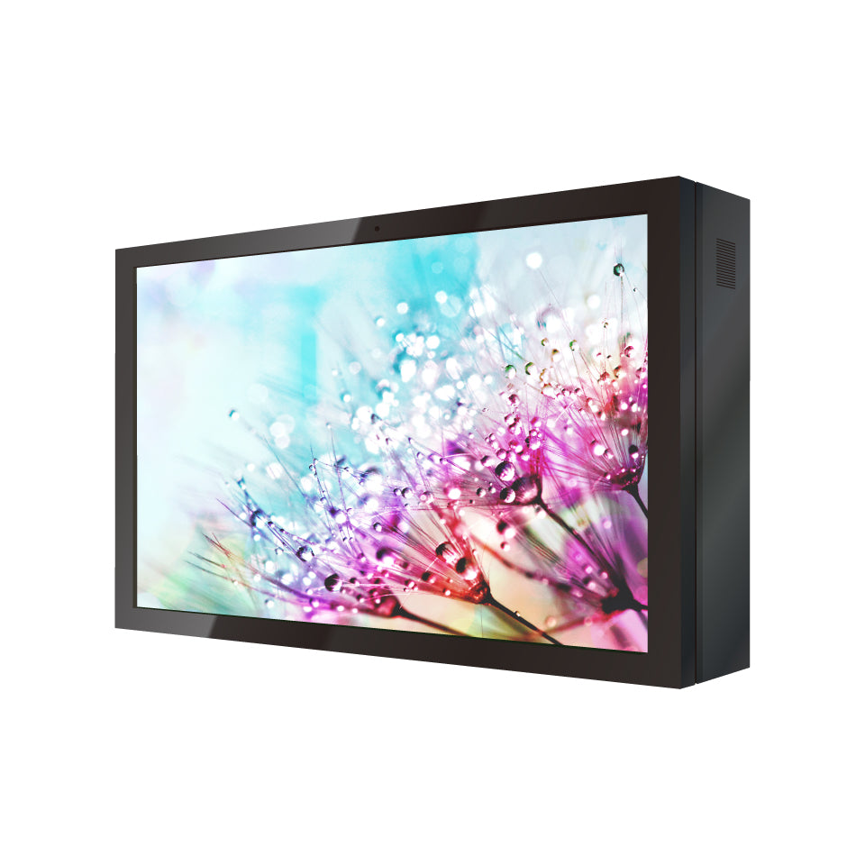 屋外用・IP65_エアコン内蔵】壁掛型デジタルサイネージ[43～75インチ