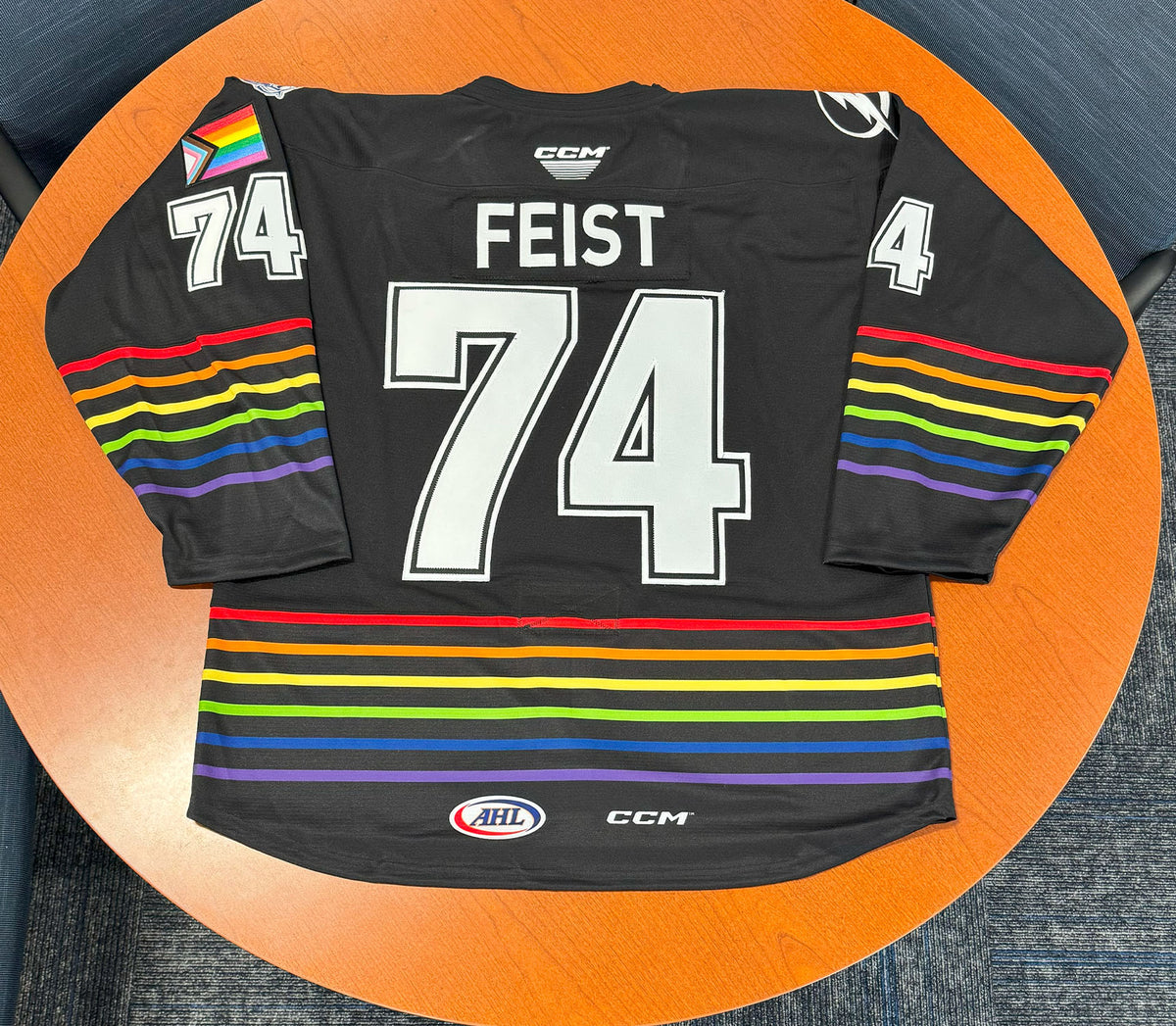 74 Tyson Feist Pride Jersey 2024-25 – Syracuse Crunch Official