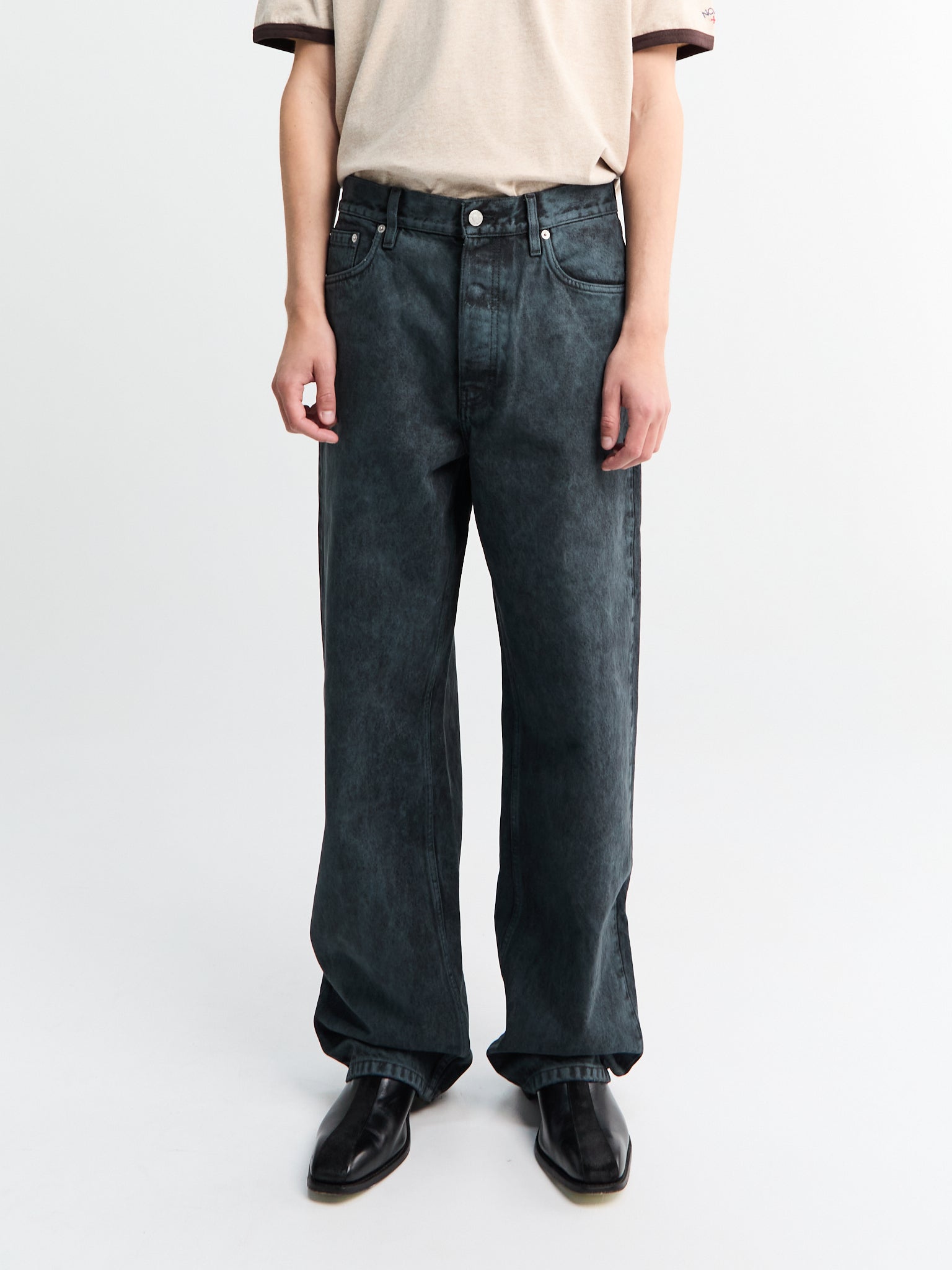 Dries Van Noten - Loose Fit Jeans in Petrol – Stoy