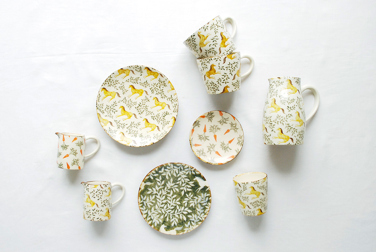 馬が描かれた器 [ 山野辺 彩 ] ※販売についてのご案内※ ＝ she likes