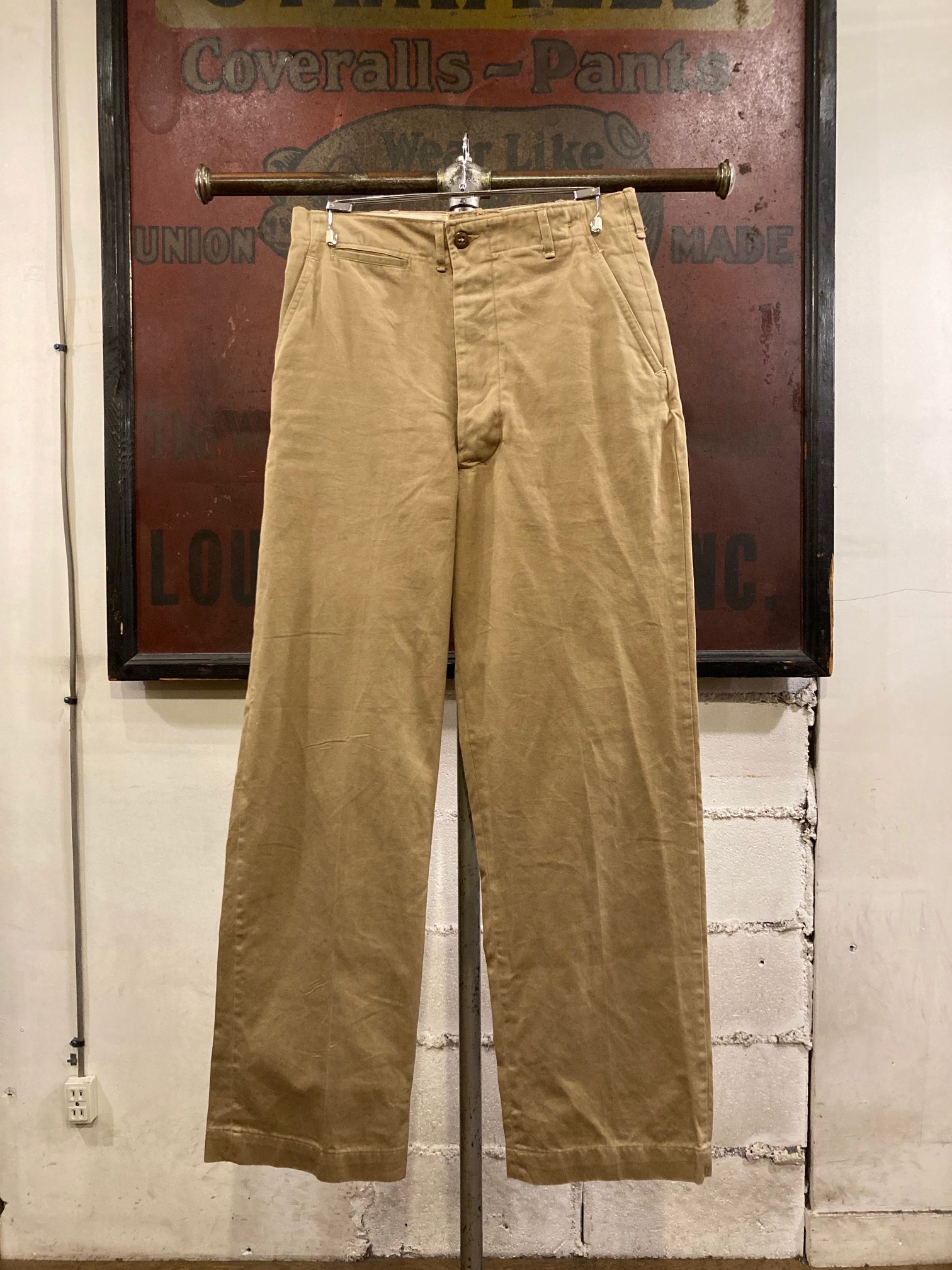 商品紹介 » WW2 “U.S. ARMY” M-43 CHINO PANTS - Suntrap, Vintage
