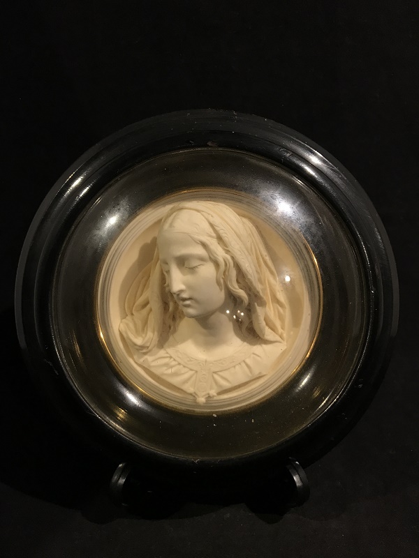 聖母 マリア RAGONEAU ルゴーニュ メダイヨン ガラスドーム - Grand