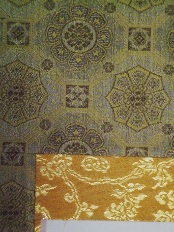 西陣織観音菩薩 掛軸 金色螺鈿加工 美品｜掛け軸 西陣織