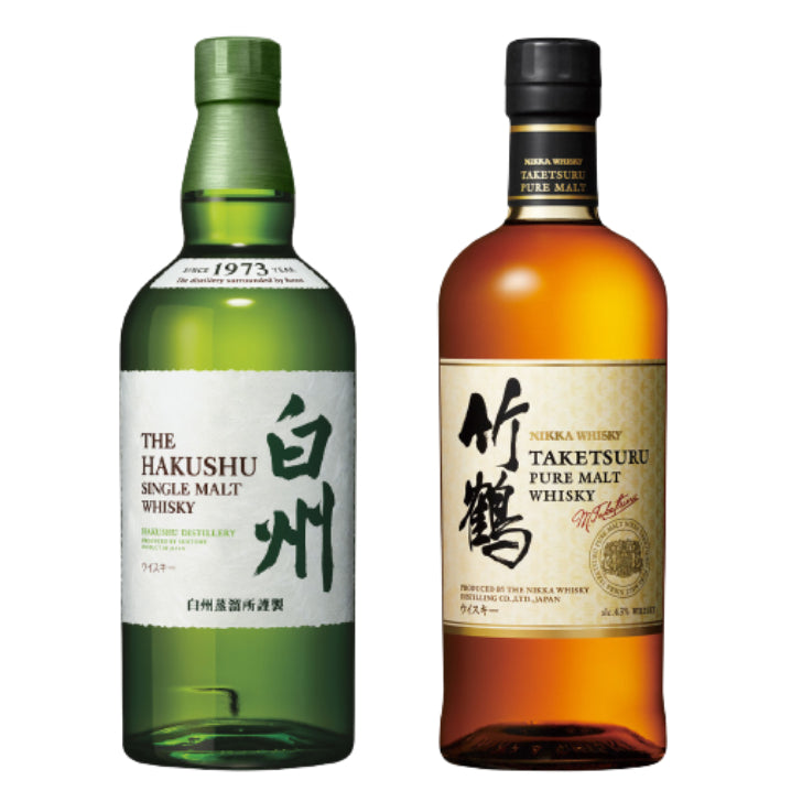 サントリー シングルモルト ウイスキー 白州 43% 700ml+ニッカ