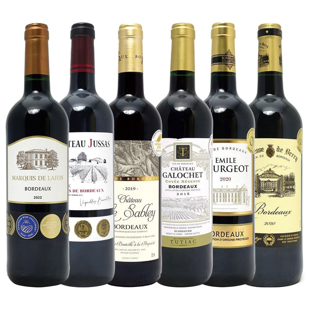 金賞ボルドー 辛口 赤ワイン 6本セット – サカリュエ公式ストア