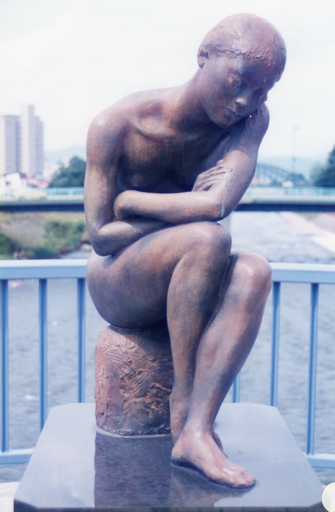 斉藤吉郎 彫刻家 美術品 ブロンズ像 女性 裸婦像 斉藤吉郎 彫刻家 美術