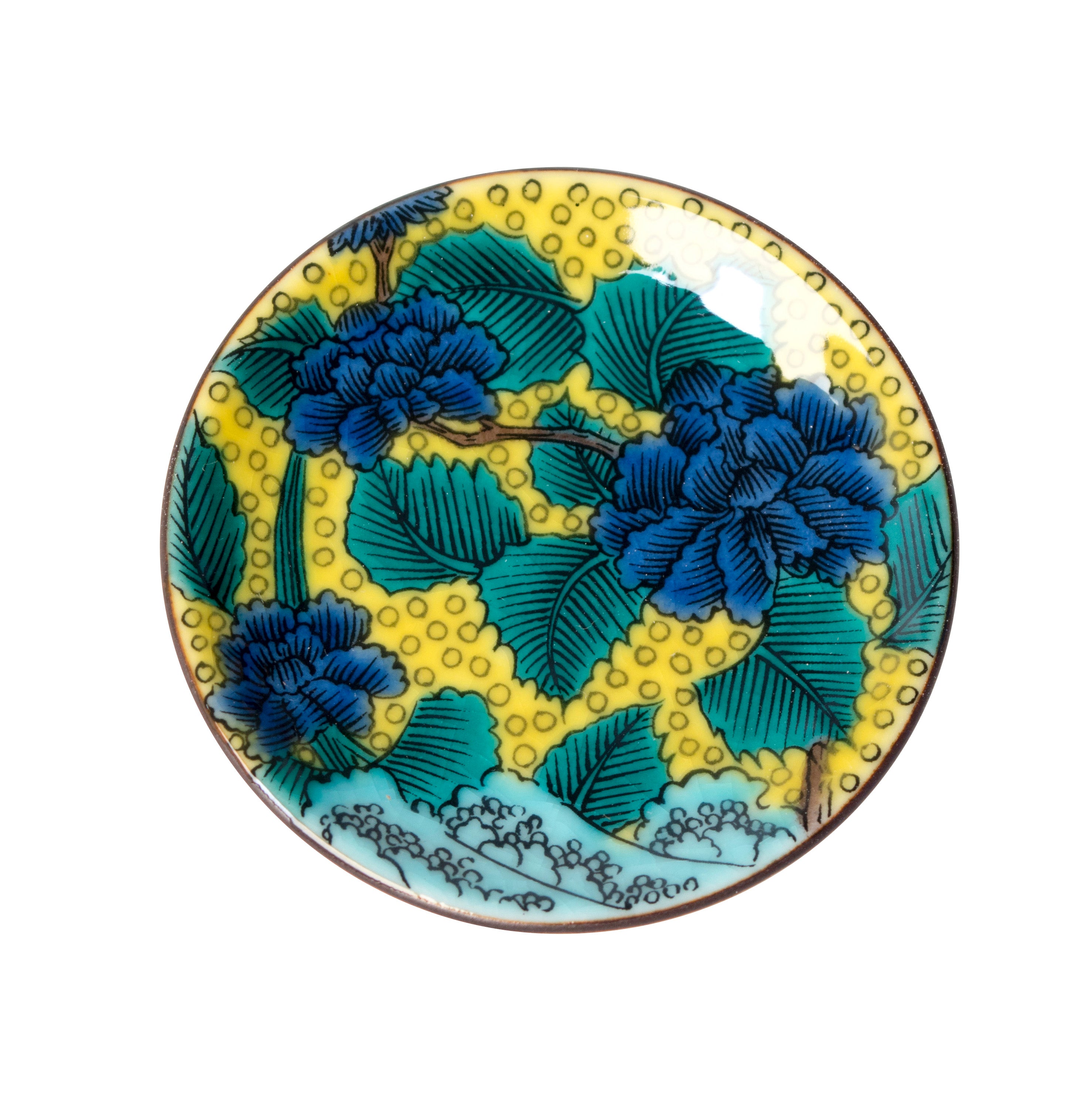 ♢中国陶磁器 瓔珞紋 団扇美人図 粉彩花瓶 陶画工1級職人