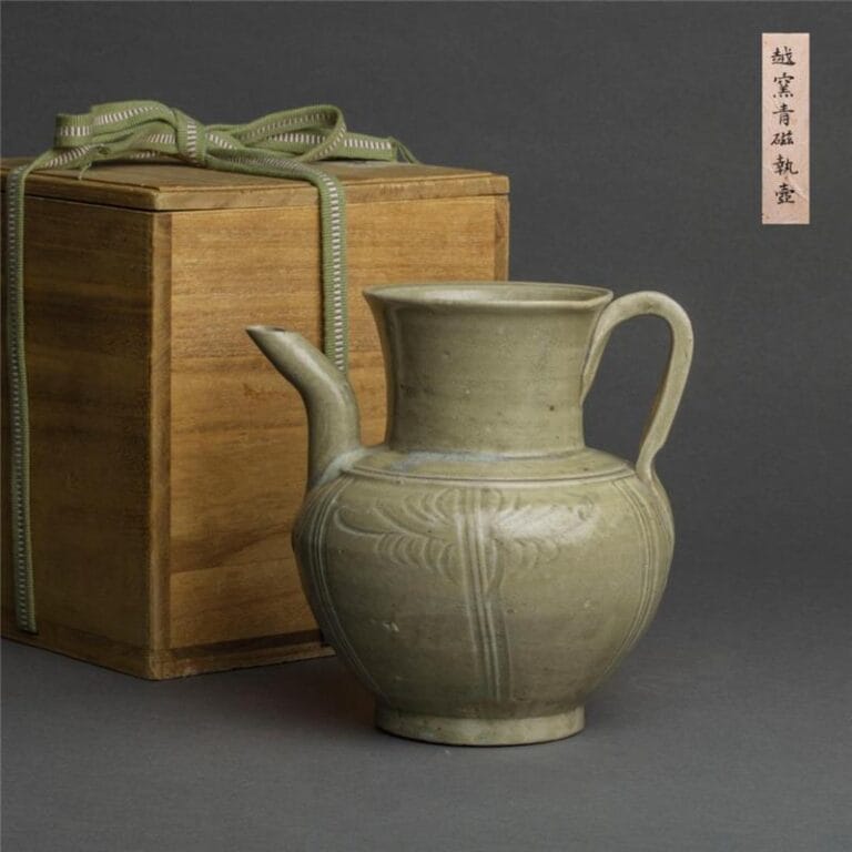 耀州窯 青磁逆流壺 07124.jpg