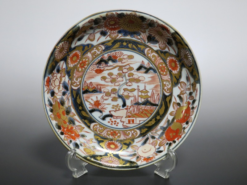 伊万里染付冊子に風景図火鉢 [B31582] 【公式通販】