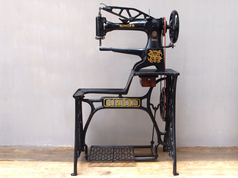 No.293 SINGER 29-4 シンガー製 八方 足踏みミシン：アンティーク