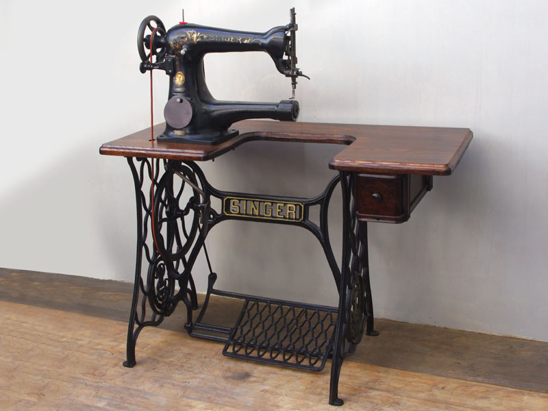 No.296 SINGER 18-2 シンガー製腕ミシン 工業用足踏みミシン