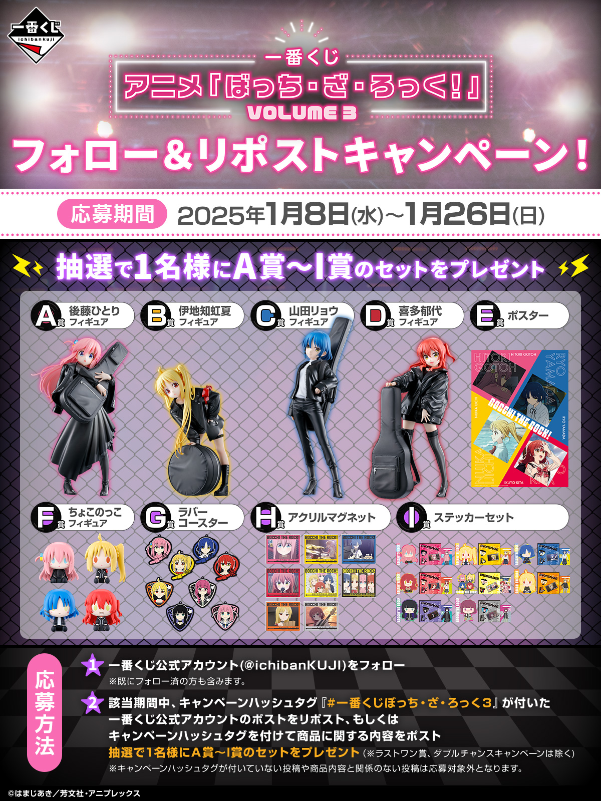 一番くじ ぼっち・ざ・ろっく！ フィギュアセット売り ぼっちざろっく