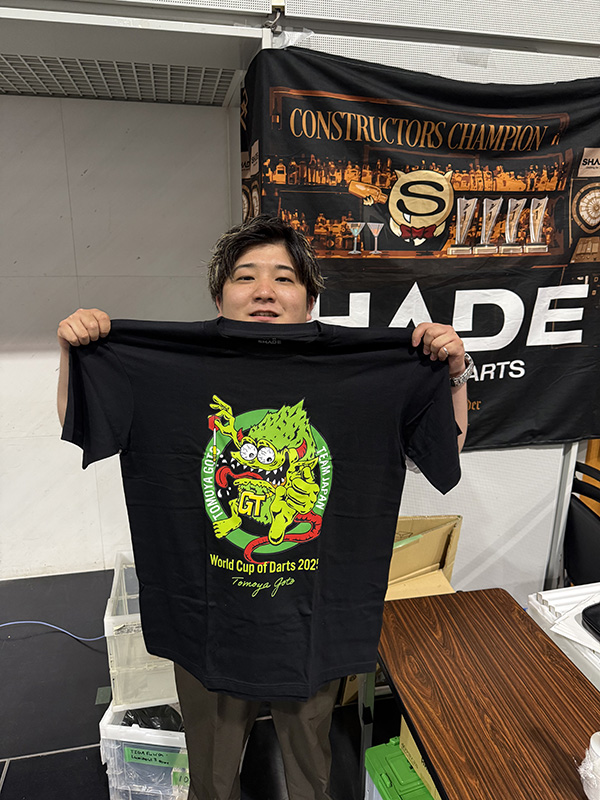後藤智弥選手PDC応援Tシャツ2025 | SHADE