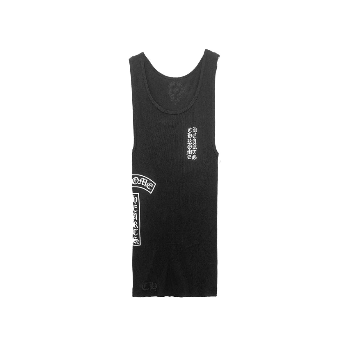 Chrome Hearts Black T-Bar Script Logo Tank Top - SRM – SHENGLI