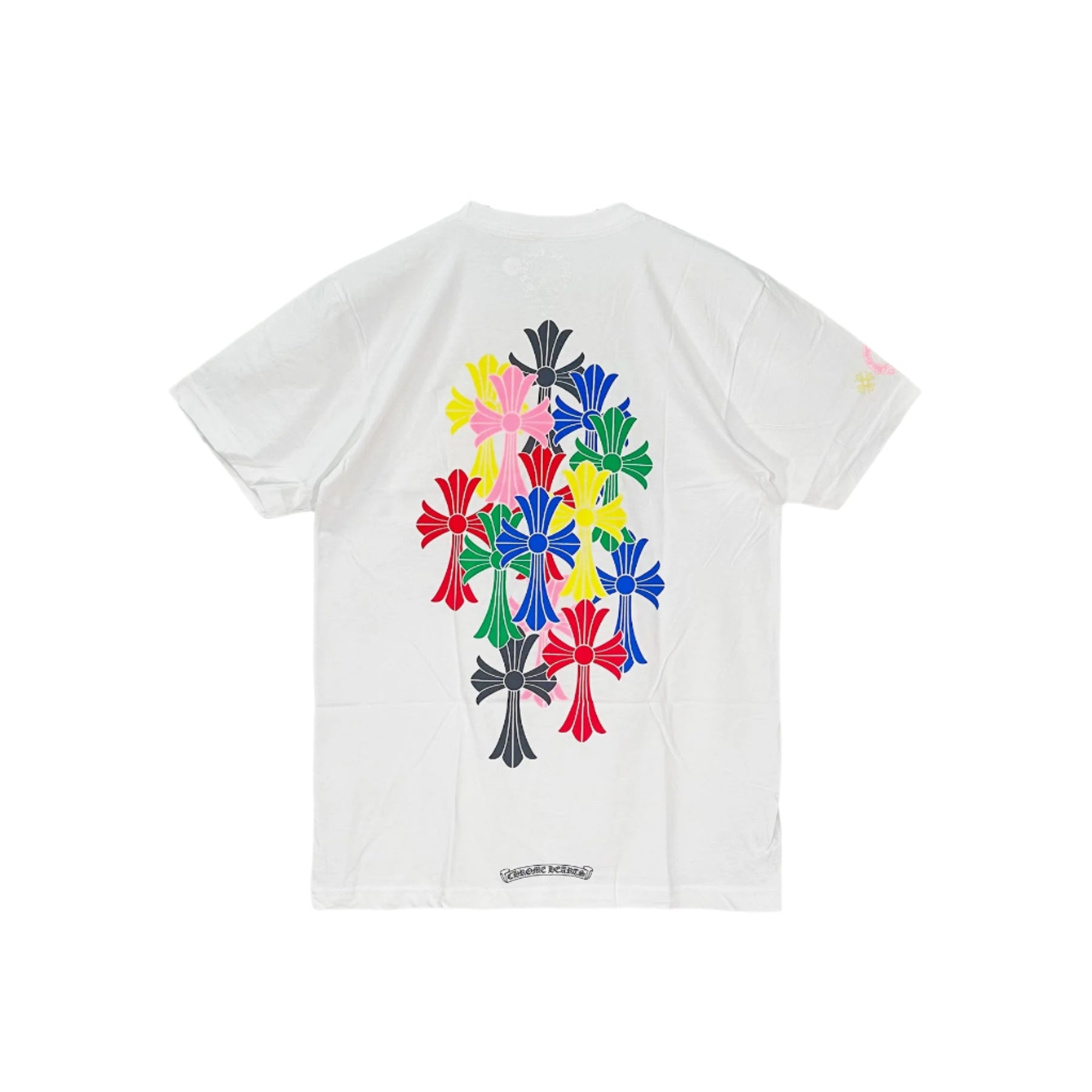 Chrome Hearts Multi Color Cross Logo Short Sleeve T-shirt