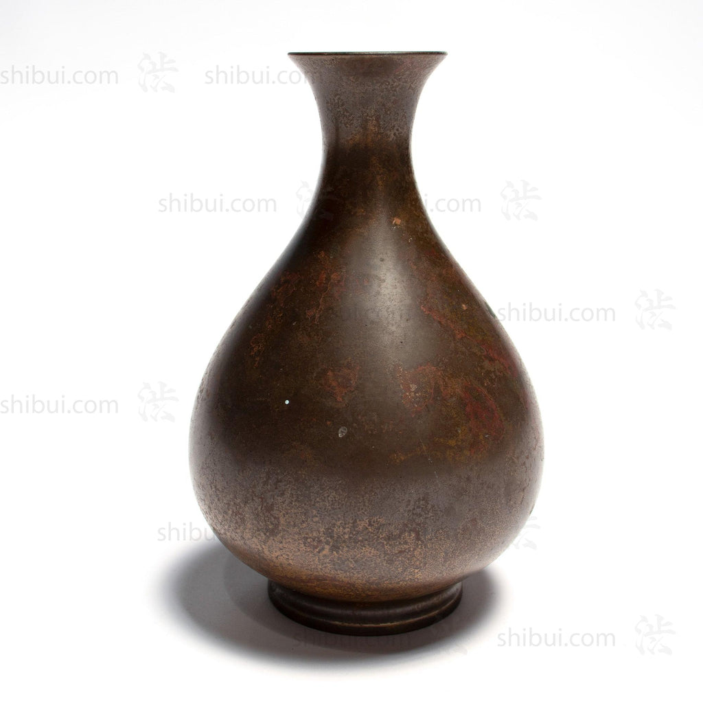 工芸品 Japanese Bronze Glazed Vase with Handles 工芸品 Japanese