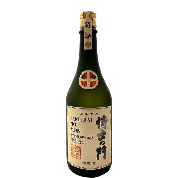 数量限定】五年古酒バーボン樽貯蔵 侍士の門 25° 720ml -芋焼酎