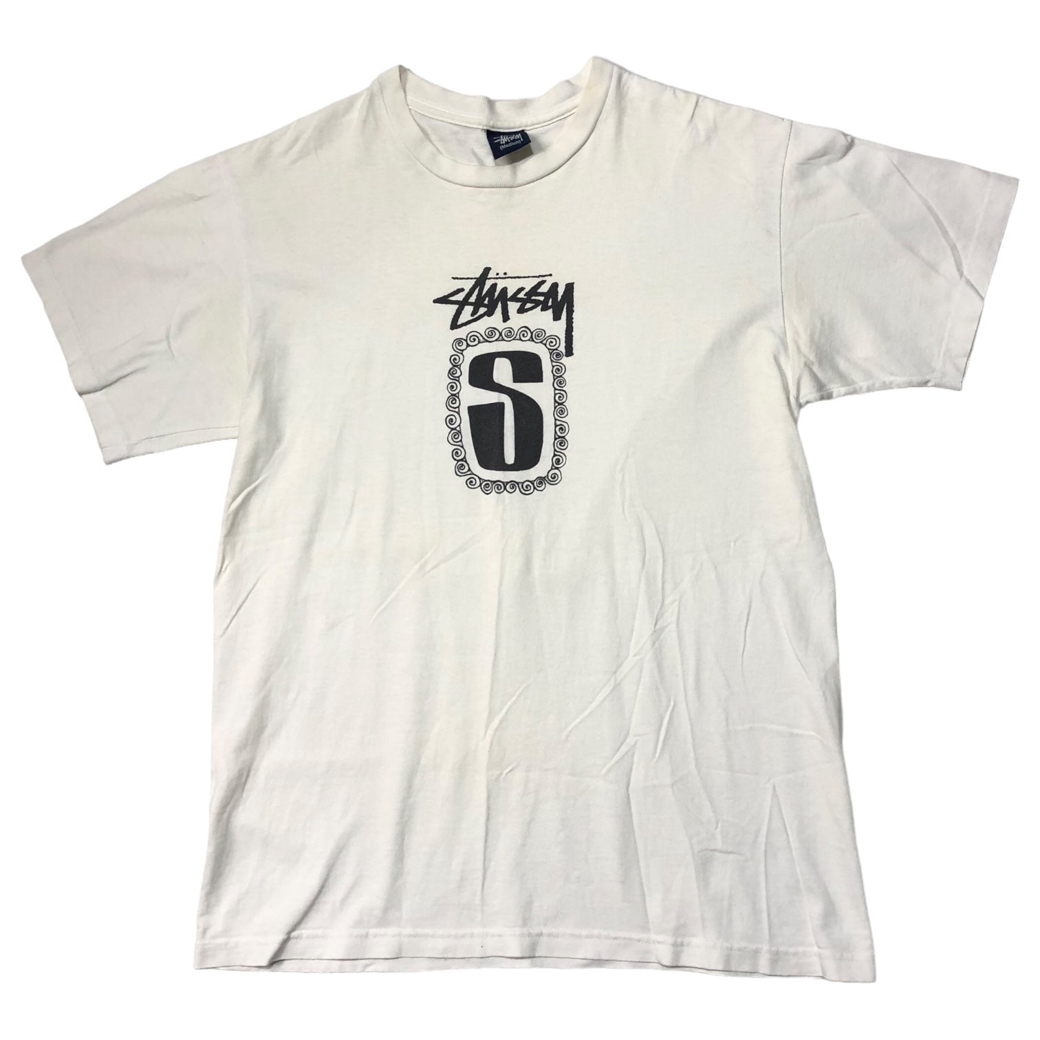 STUSSY(ステューシー) 90's~00's center logo ロゴ Tシャツ 紺タグ