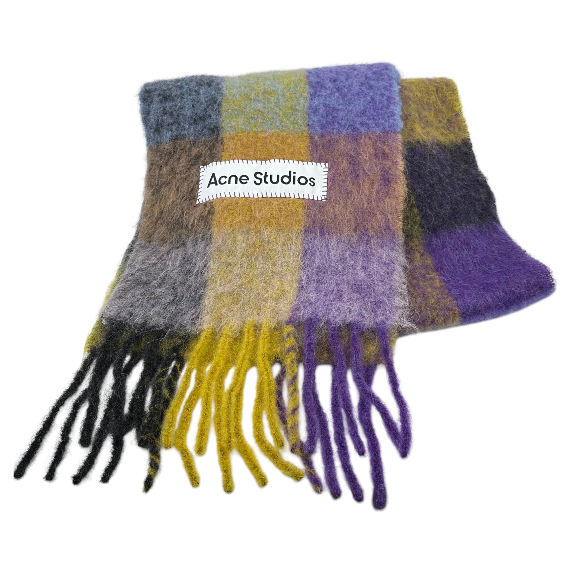 Acne Studios(アクネストゥディオズ) mohair check scarf モヘア