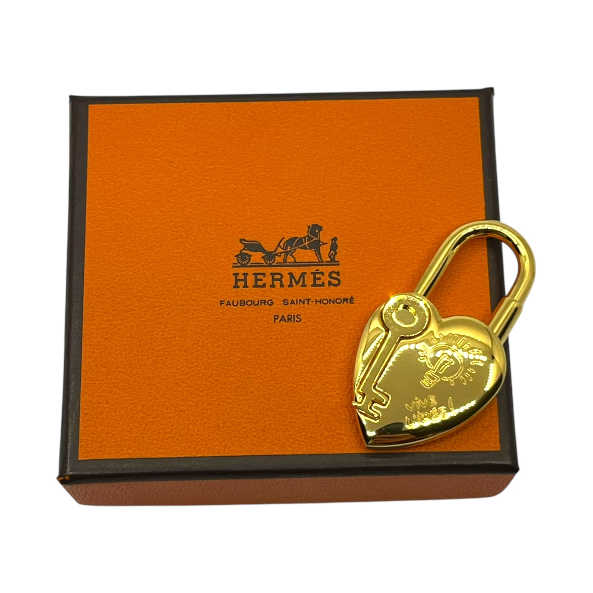 HERMES 2008年 限定 蓮の花 カデナ 保管袋 箱 タグ 付き HERMES