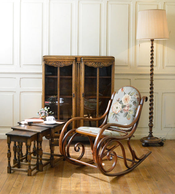 人気 ロッキングチェア アンティイーク レトロ 木製 ロッキングチェア