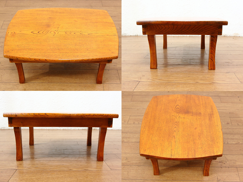 和骨董WA-COTTOO Jスタイル 欅(ケヤキ) OZENお膳 テーブル