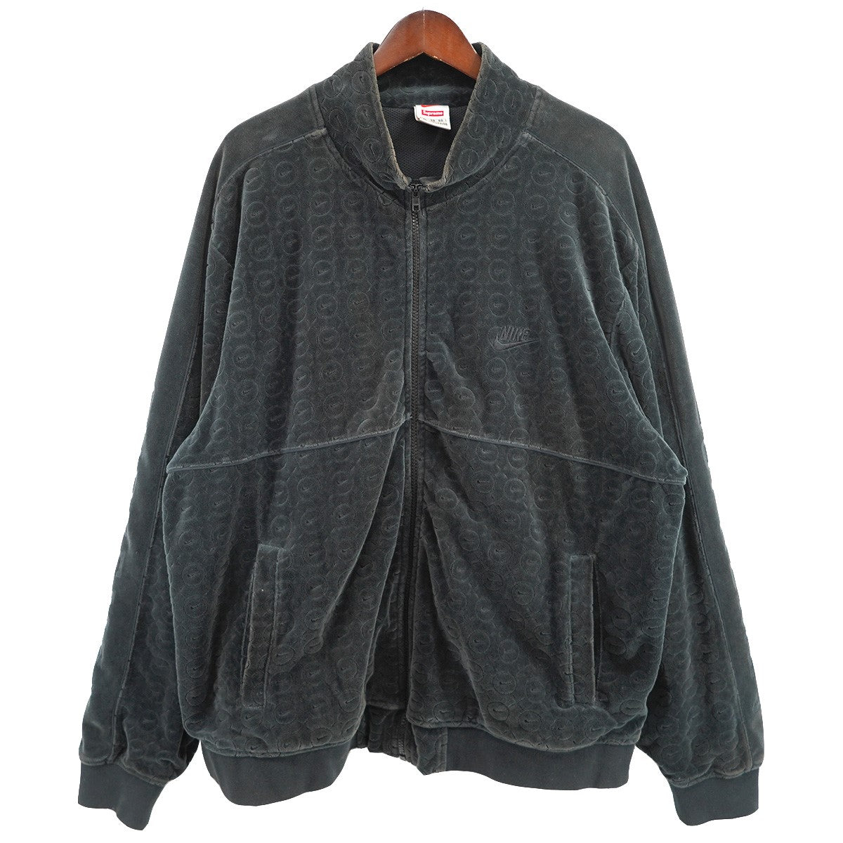Supreme×NIKE 21SS Nike Velour Track Jacketコラボ ロゴ ナイキ