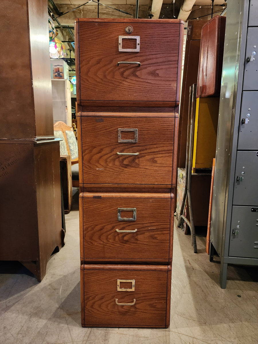 品番0029 ファイルキャビネット 鍵付 木製 棚 書類ケース 引き出し