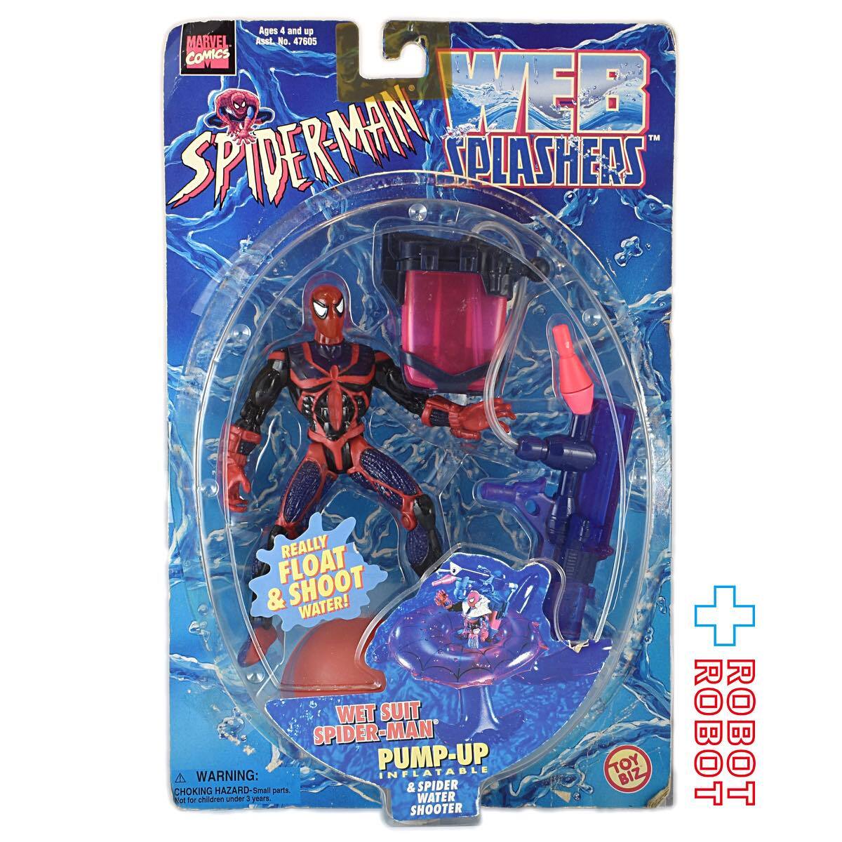 トイビズ スパイダーマン WEB SPLASHER フィギュア 1998年 TOYBIZ