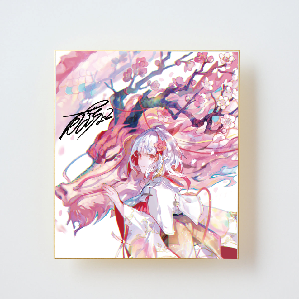 藤ちょこ「サイン色紙＋instaアクキー＋ポストカード」《ワンスト